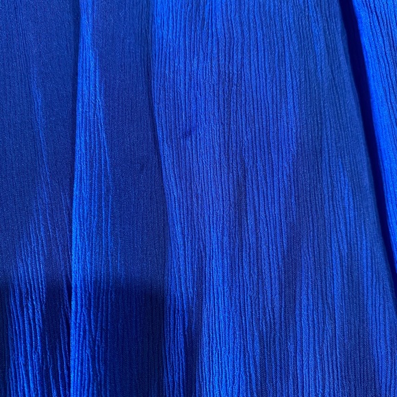 J Crew Silk Chiffon Arabella dress 00 petite Casablanca Blue - Picture 9 of 12